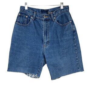 Nasty Gals The Essential Jean Shorts Repurposed Cut Offs High Rise Sz M Fringe